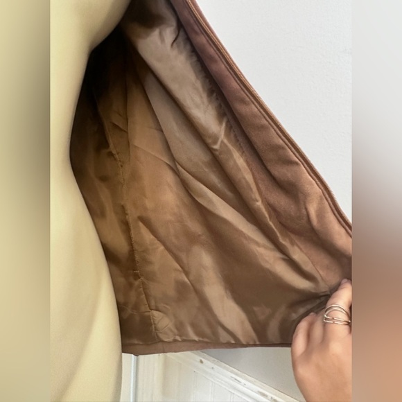 Vintage Allison Daley Women’s 10 Brown Embroidered Zip Jacket Sequins + Pockets - Picture 13 of 14